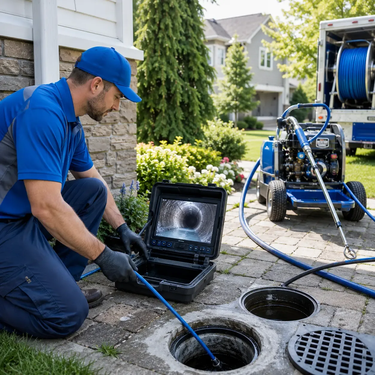 Outdoor drain cleaning professionals serving Albertson, NY